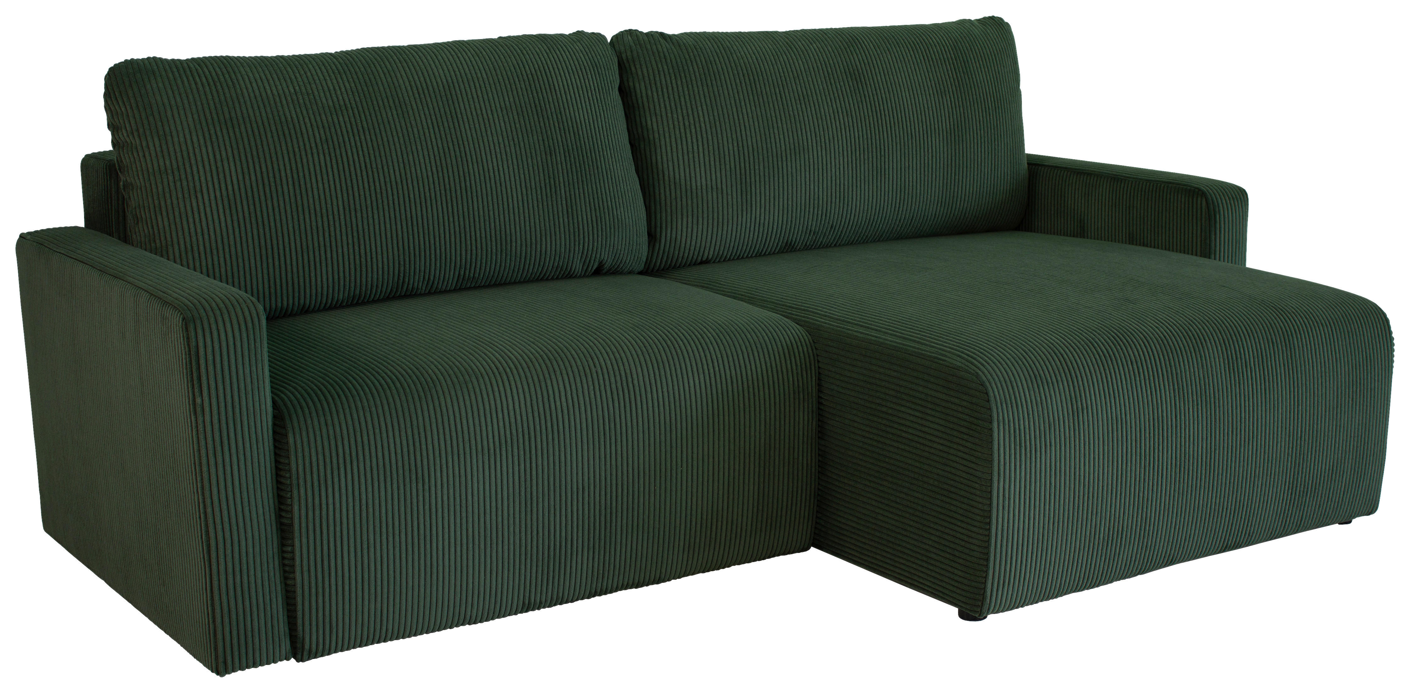Ecksofa Dave grün Microfaser B/H/T: ca. 227x92x146 cm Dave - schwarz/grün (227,00/92,00/146,00cm)