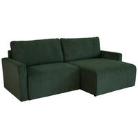 Ecksofa Dave grün Microfaser B/H/T: ca. 227x92x146 cm Dave - schwarz/grün (227,00/92,00/146,00cm)