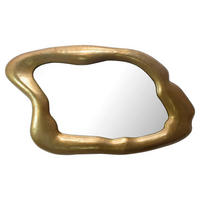 Wandspiegel gold Metall B/H/T: ca. 100x57x5 cm Wandspiegel - gold (100,00/57,00/5,00cm) - Wohnling