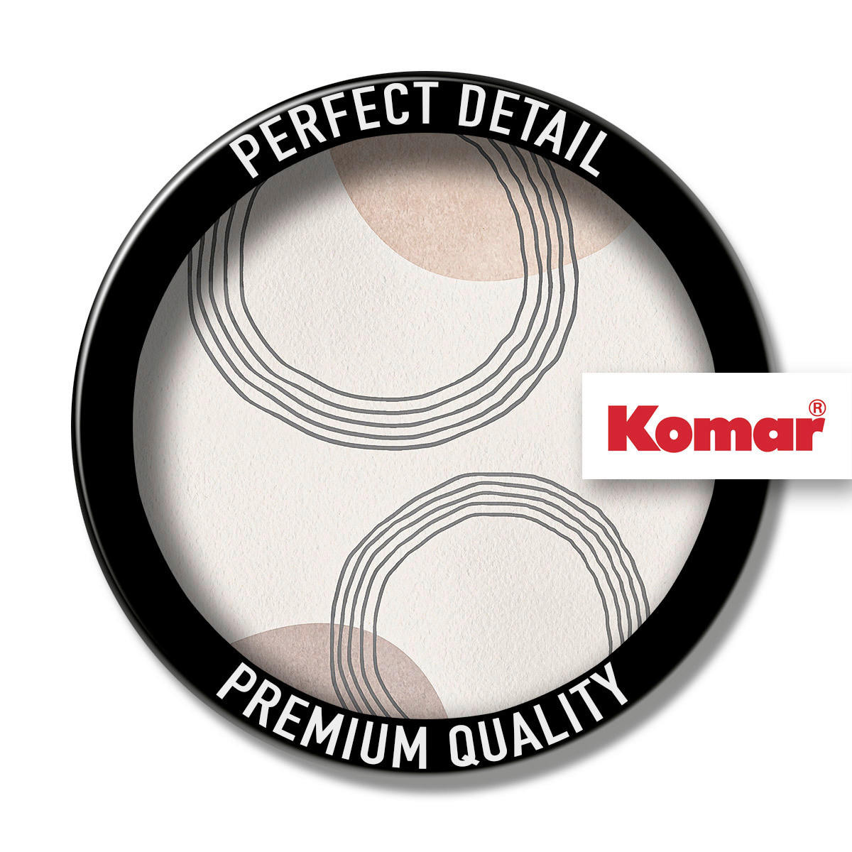 Komar Poster Line Art Circles Abstrakt B/L: ca. 40x50 cm Line Art Circles - (40,00/50,00cm) - Komar
