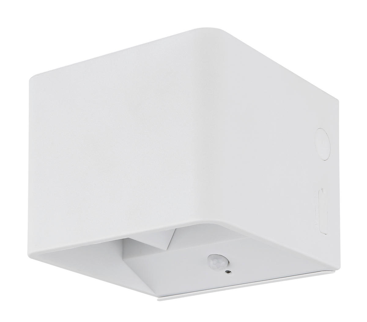 GLOBO LED-Wandleuchte klar weiß PVC Metall Kunststoff B/H/L: ca. 10,1x8x10,2 cm 1 Brennstellen VERONIKA - klar/weiß (10,20/10,10/8,00cm) - GLOBO