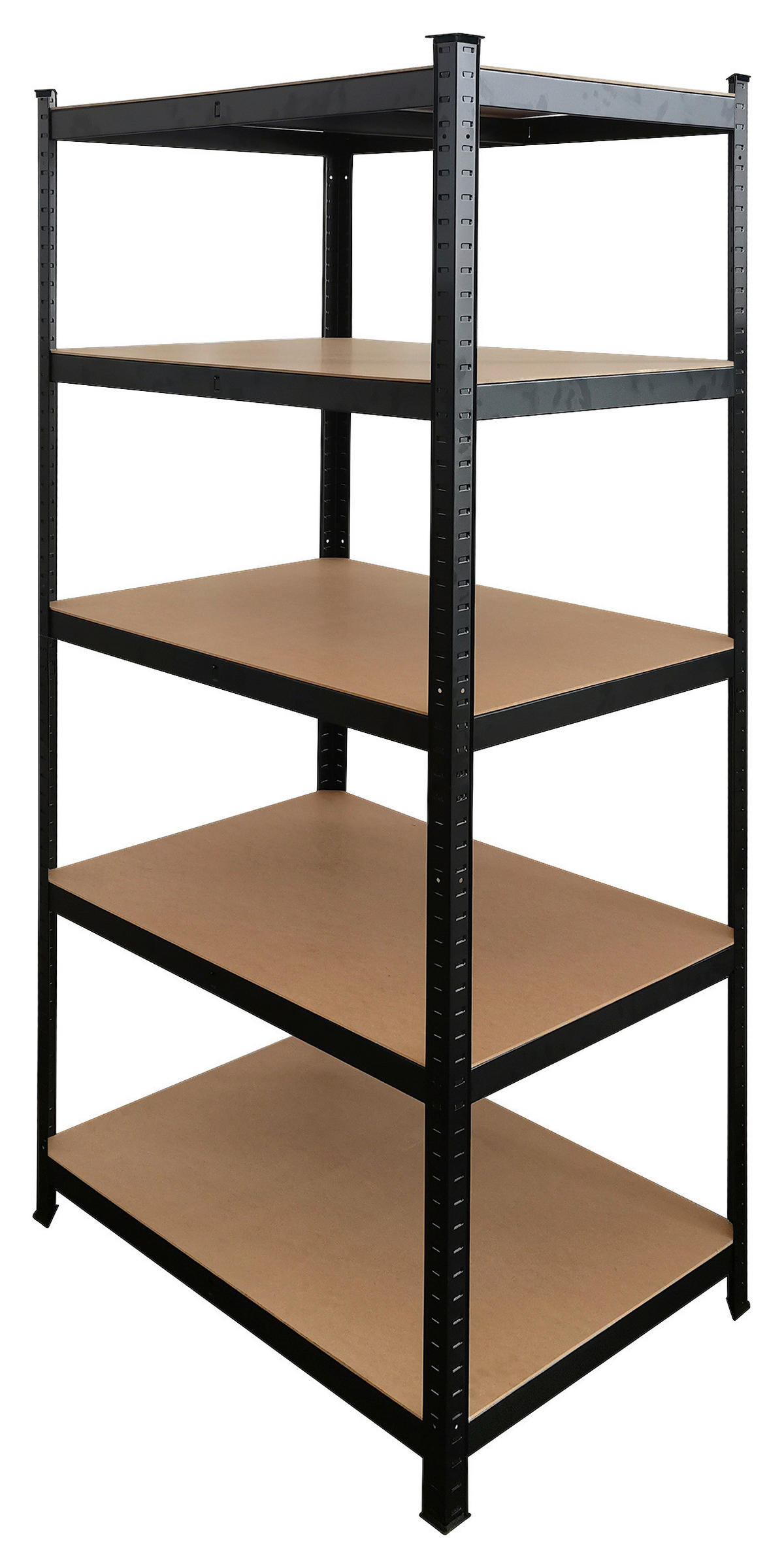 Schwerlaststeckregal schwarz B/H/T: ca. 90x200x60 cm Schwerlaststeckregal 200x90x60cm S - schwarz (90,00/200,00/60,00cm)