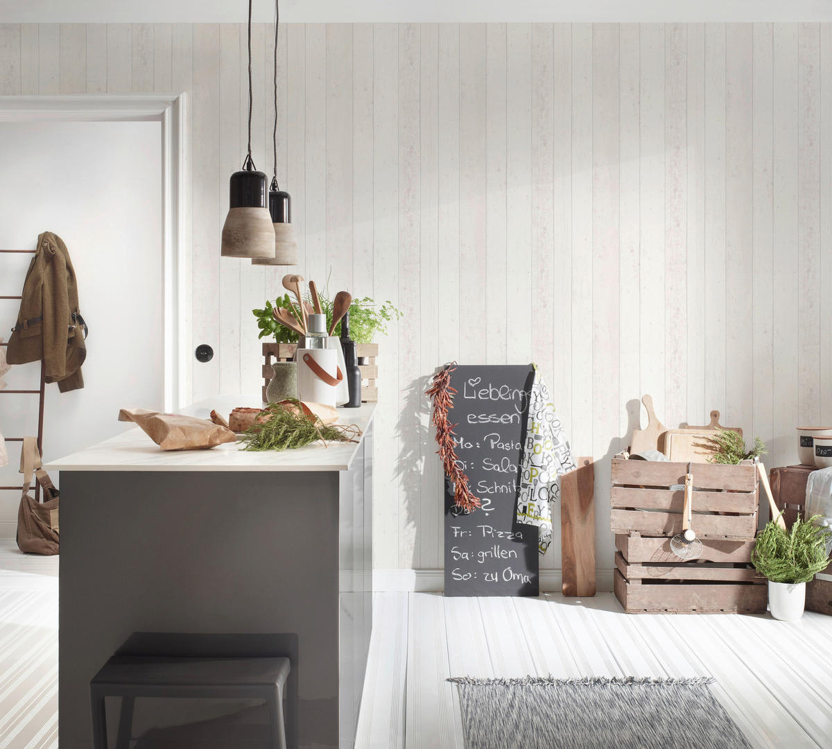 A.S.Creation Vliestapete Best of Wood`n Stone 2nd Edition Holzoptik weiß B/L: ca. 53x1005 cm Best of Wood`n Stone 2nd Edition - weiß (53,00/1005,00cm) - A.S.Creation