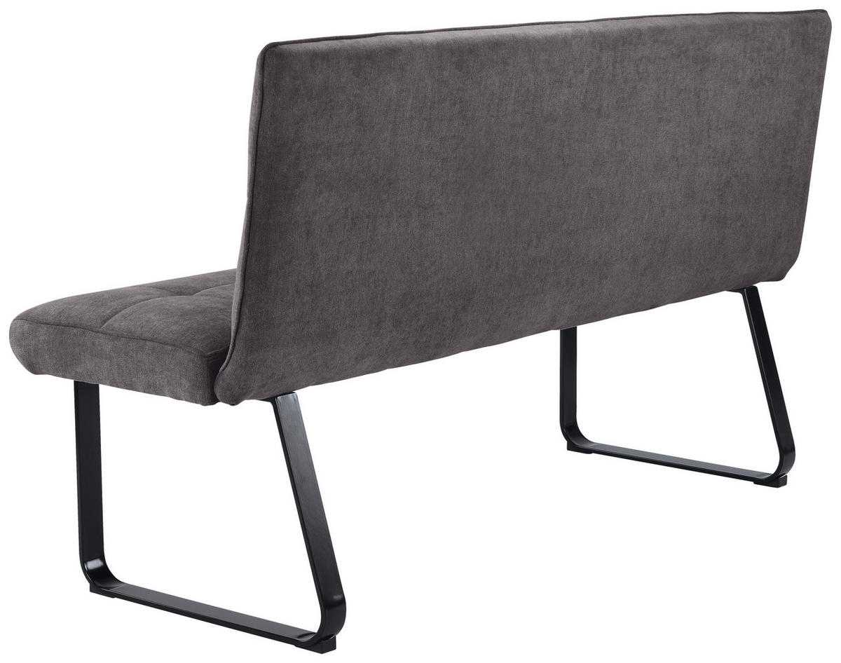 Bank TALEA dunkelgrau schwarz B/H/T: ca. 160x92x59 cm TALEA - schwarz/dunkelgrau (160,00/92,00/59,00cm) - byLIVING
