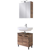 Badezimmer-Set Quickset 374 Eiche Ribeck Nachbildung B/H/T: ca. 60x200x33 cm Quickset 374 - Eiche (60,00/200,00/33,00cm) - Pelipal