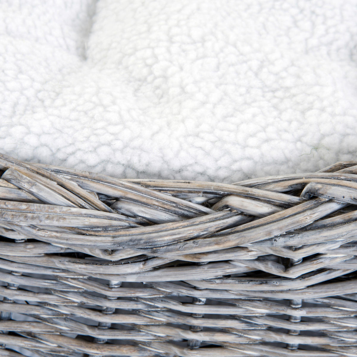 PawHut Katzenkorb grau Weide B/H/L: ca. 37x40x56 cm Katzenkorb - grau (56,00/37,00/40,00cm) - PawHut