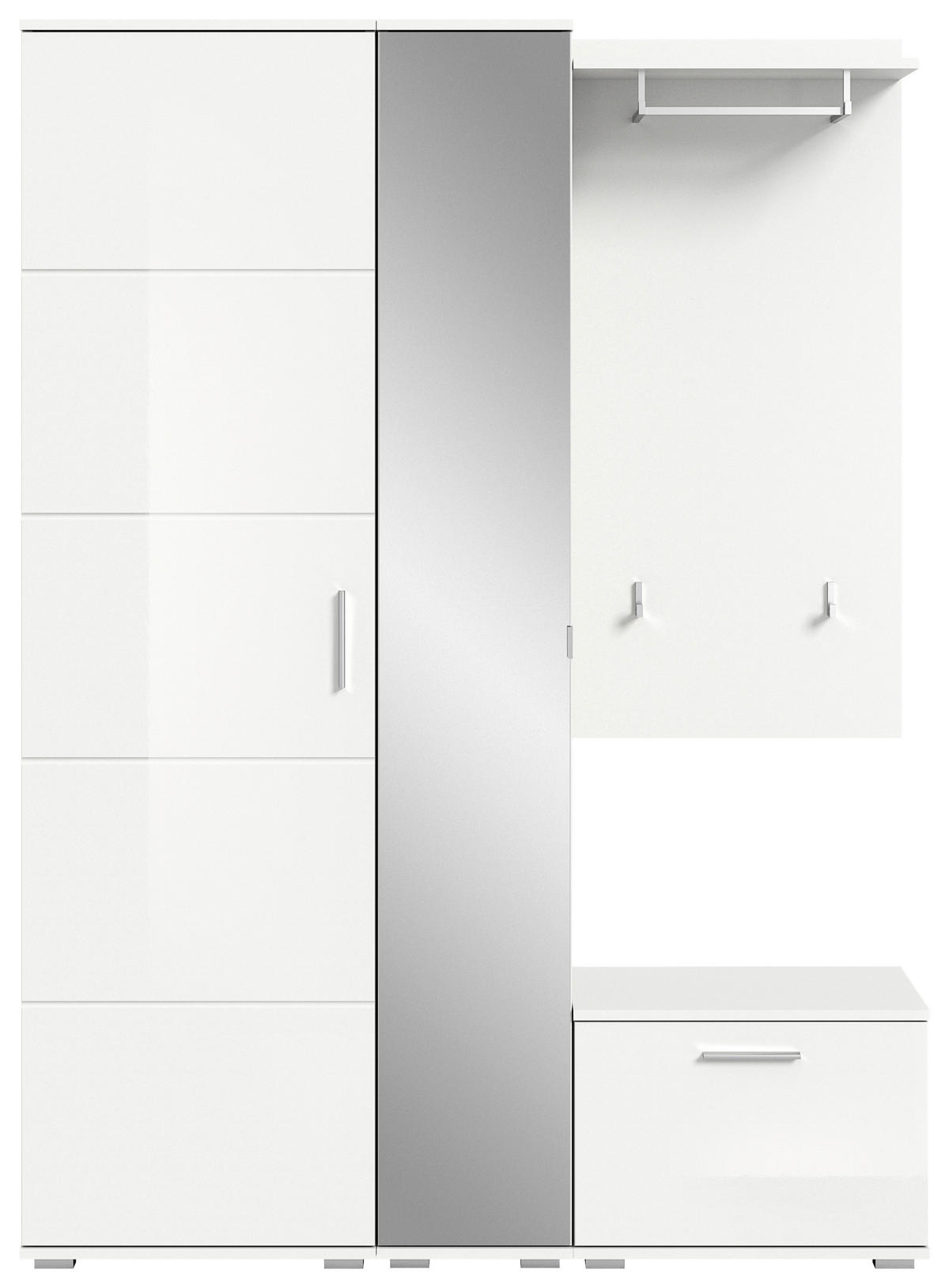 Garderobe PREGO B/H/T: ca. 140x191x37 cm PREGO - (140,00/191,00/37,00cm) - xonox.home