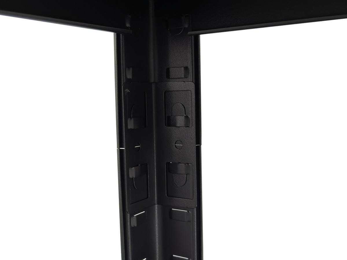 Schwerlaststeckregal schwarz B/H/T: ca. 90x180x40 cm Schwerlaststeckregal 180x90x40cm S - schwarz (90,00/180,00/40,00cm)