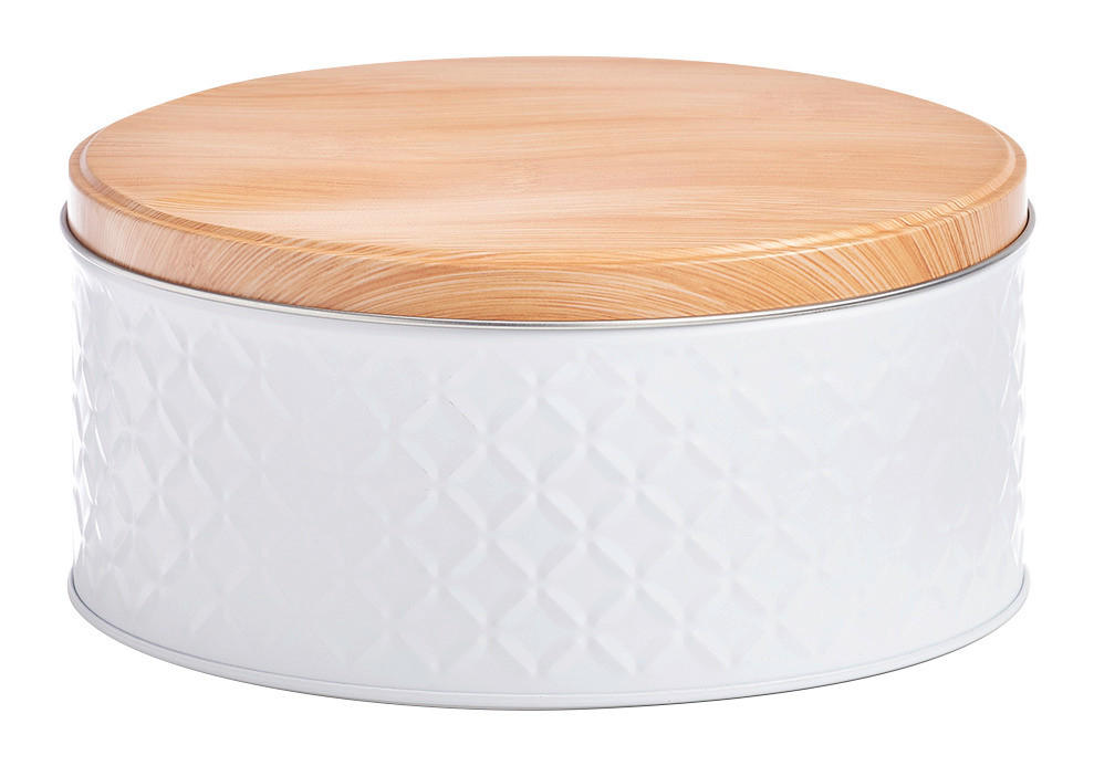 Zeller Vorratsdose Scandi weiß B/H/L: ca. 20x9x20 cm Scandi - weiß (20,00/20,00/9,00cm) - Zeller