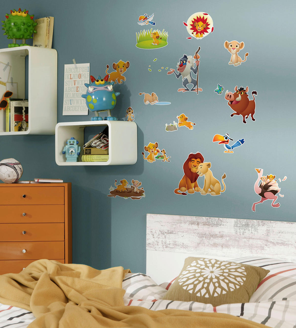 Komar Wandtattoo Lion King Wildlife König der Löwen Lion King Wildlife B/L: ca. 50x70 cm Lion King Wildlife - (50,00/70,00cm) - Komar
