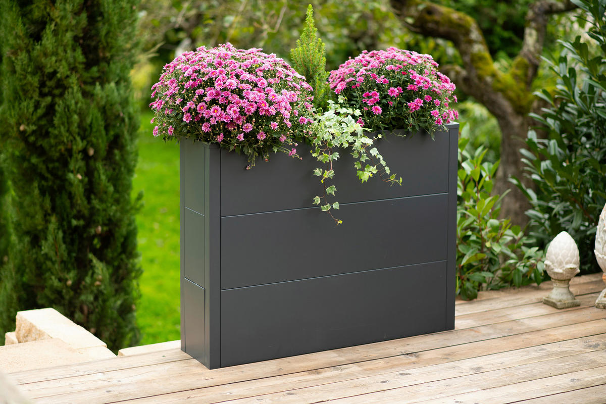 Westmann Pflanzkasten Talus anthrazit Metall B/H/T: ca. 100x77x25 cm Talus - anthrazit (100,00/77,00/25,00cm) - Westmann
