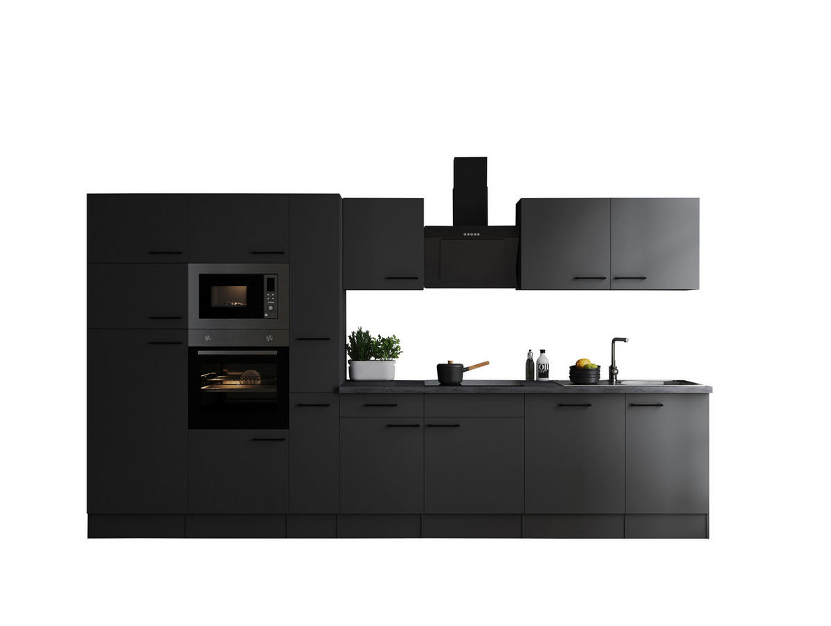 Küchenblock Oliver B/H/T: ca. 370x205x60 cm Oliver - granit/grau (370,00/205,00/60,00cm) - Respekta