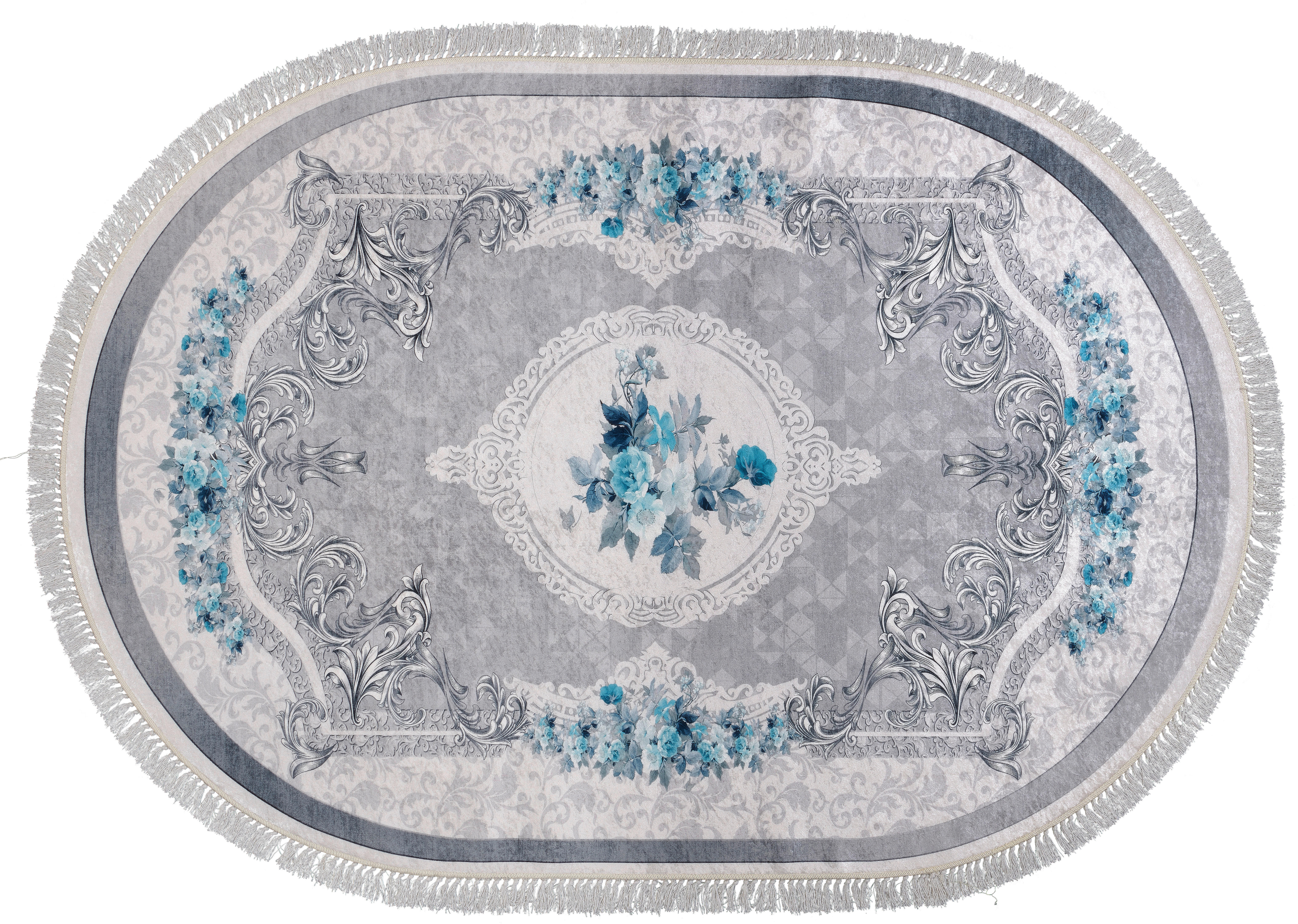 Thumbnail - Druckteppich Sunshine grau B/L: ca. 140x200 cm