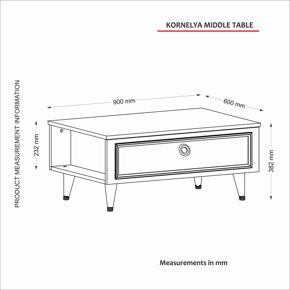 Couchtisch Cornelia weiß B/H/T: ca. 90x40x38,2 cm Cornelia - weiß (90,00/40,00/38,20cm) - moebel17