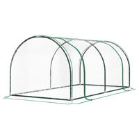Outsunny Gewächshaus B/H/L: ca. 100x80x200 cm Gewächshaus - grün/transparent (200,00/100,00/80,00cm) - Outsunny