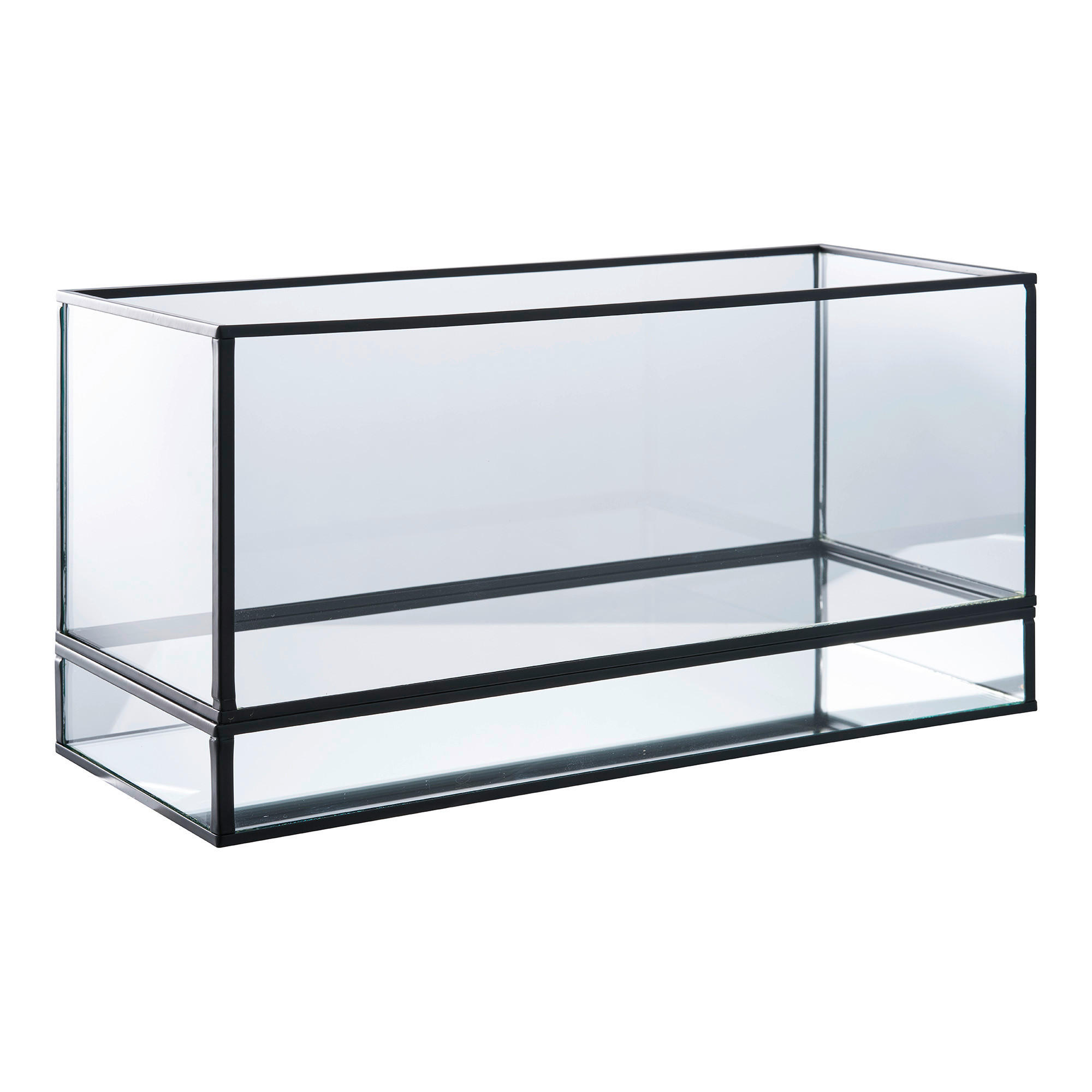 Kerzenhalter Hurricane messing Glas B/H/L: ca. 30x15x12 cm Hurricane - messing (12,00/30,00/15,00cm)