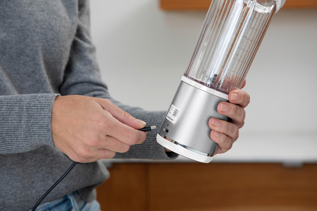 Ninja Standmixer weiß Kunststoff Edelstahl B/H/L: ca. 9x27x8,5 cm Blast BC151EUWH - weiß (8,50/9,00/27,00cm) - Ninja