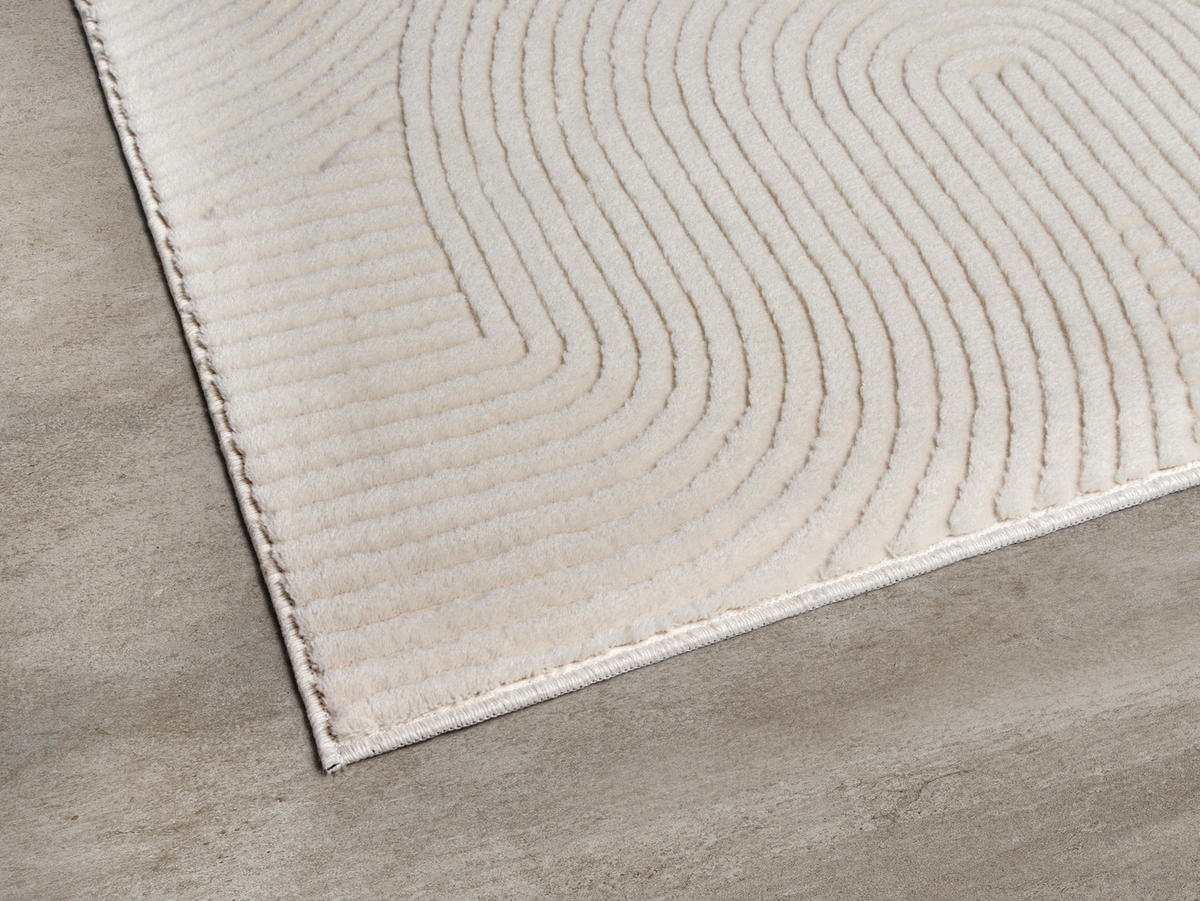 Dinarsu Teppich Stilo creme B/L: ca. 80x150 cm Stilo - creme (80,00/150,00cm) - Dinarsu