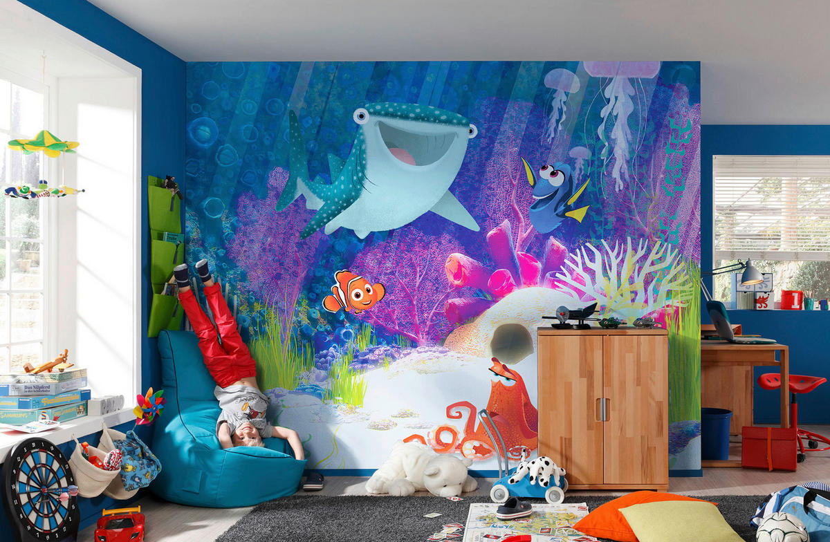 Komar Fototapete Dory Aqua Party IADX6-086 B/H: ca. 300x280 cm Dory Aqua Party IADX6-086 - (300,00/280,00cm) - Komar
