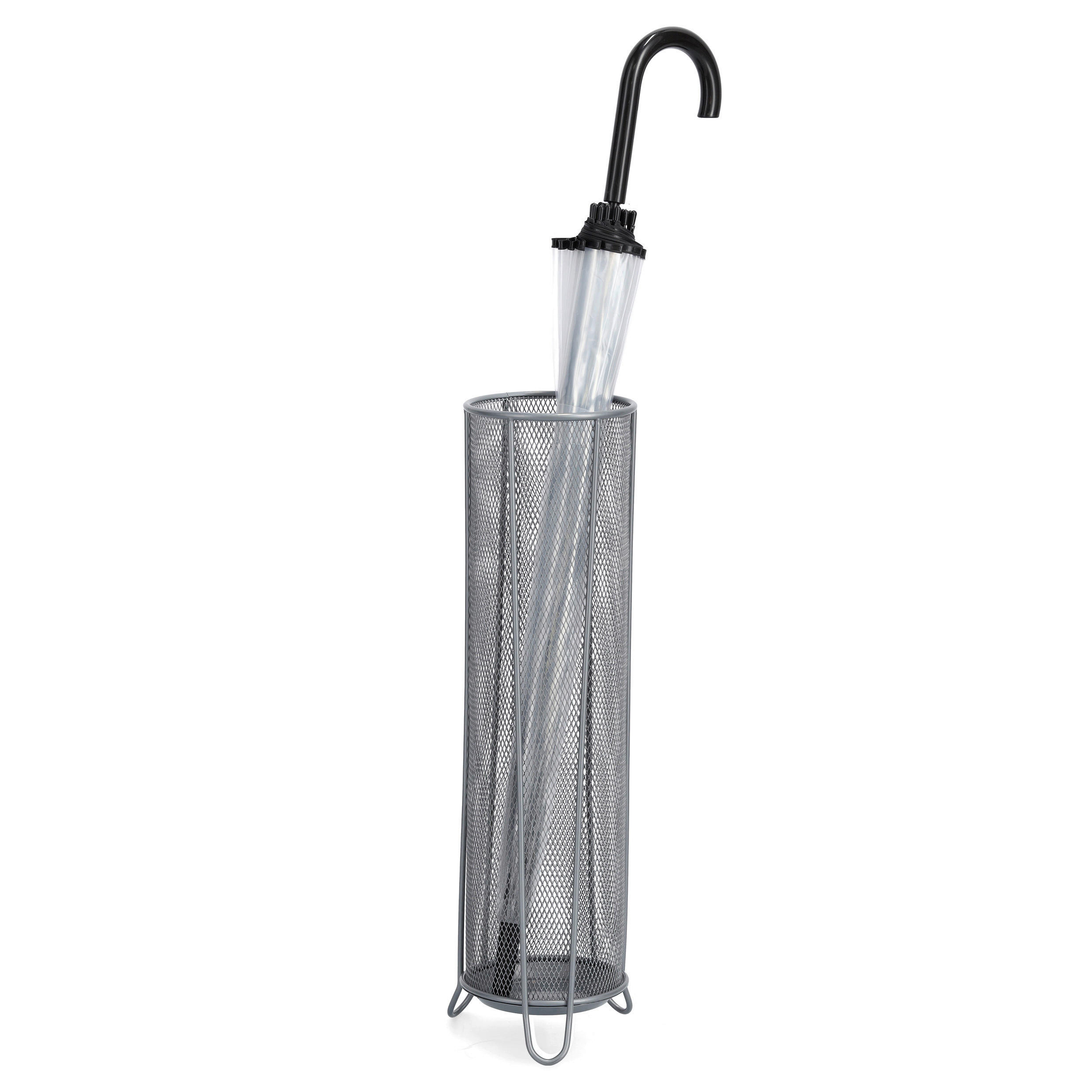 Zeller Schirmständer silber B/H/L: ca. 14x53x14 cm Schirmständer - silber (14,00/14,00/53,00cm) - Zeller