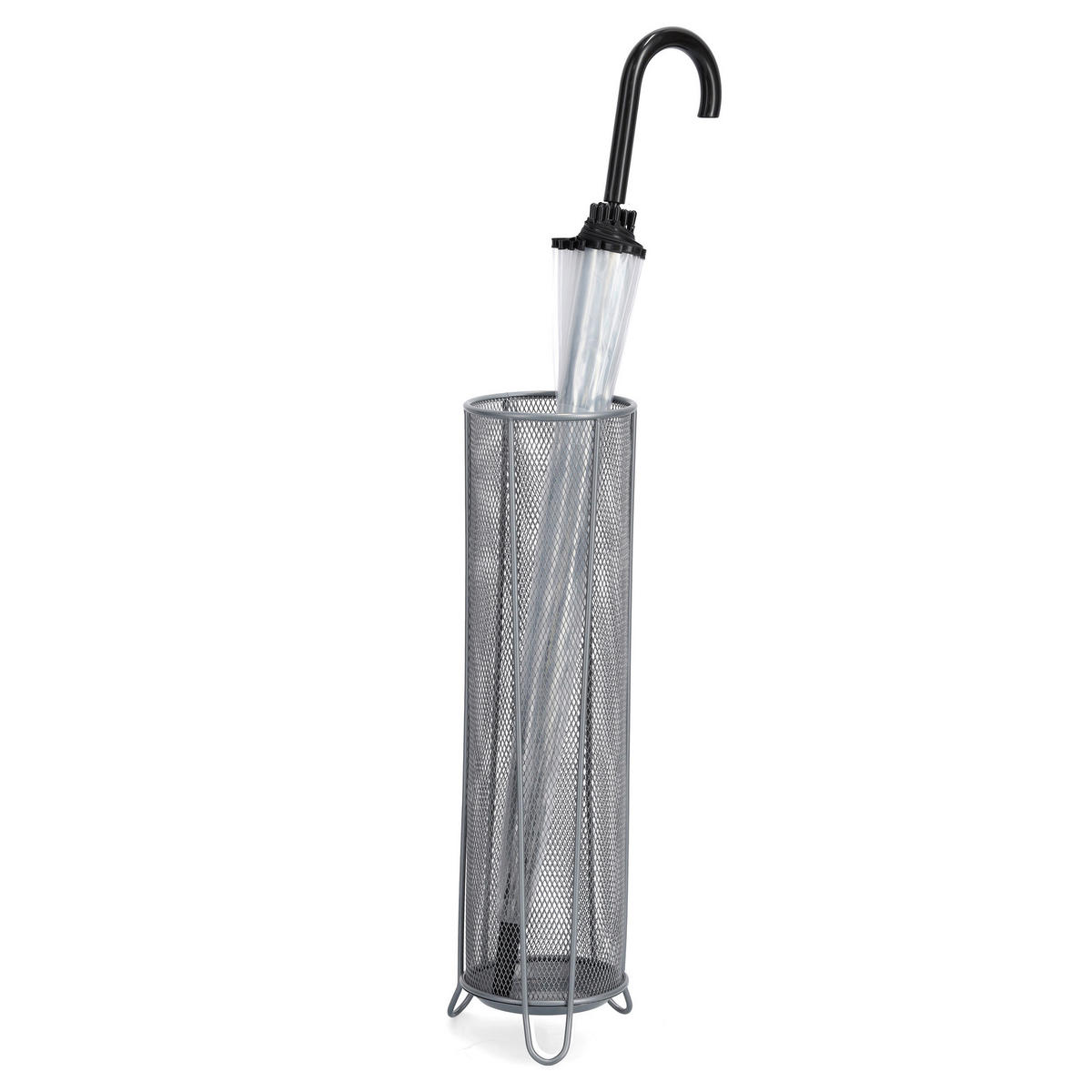 Zeller Schirmständer silber B/H/L: ca. 14x53x14 cm Schirmständer - silber (14,00/14,00/53,00cm) - Zeller