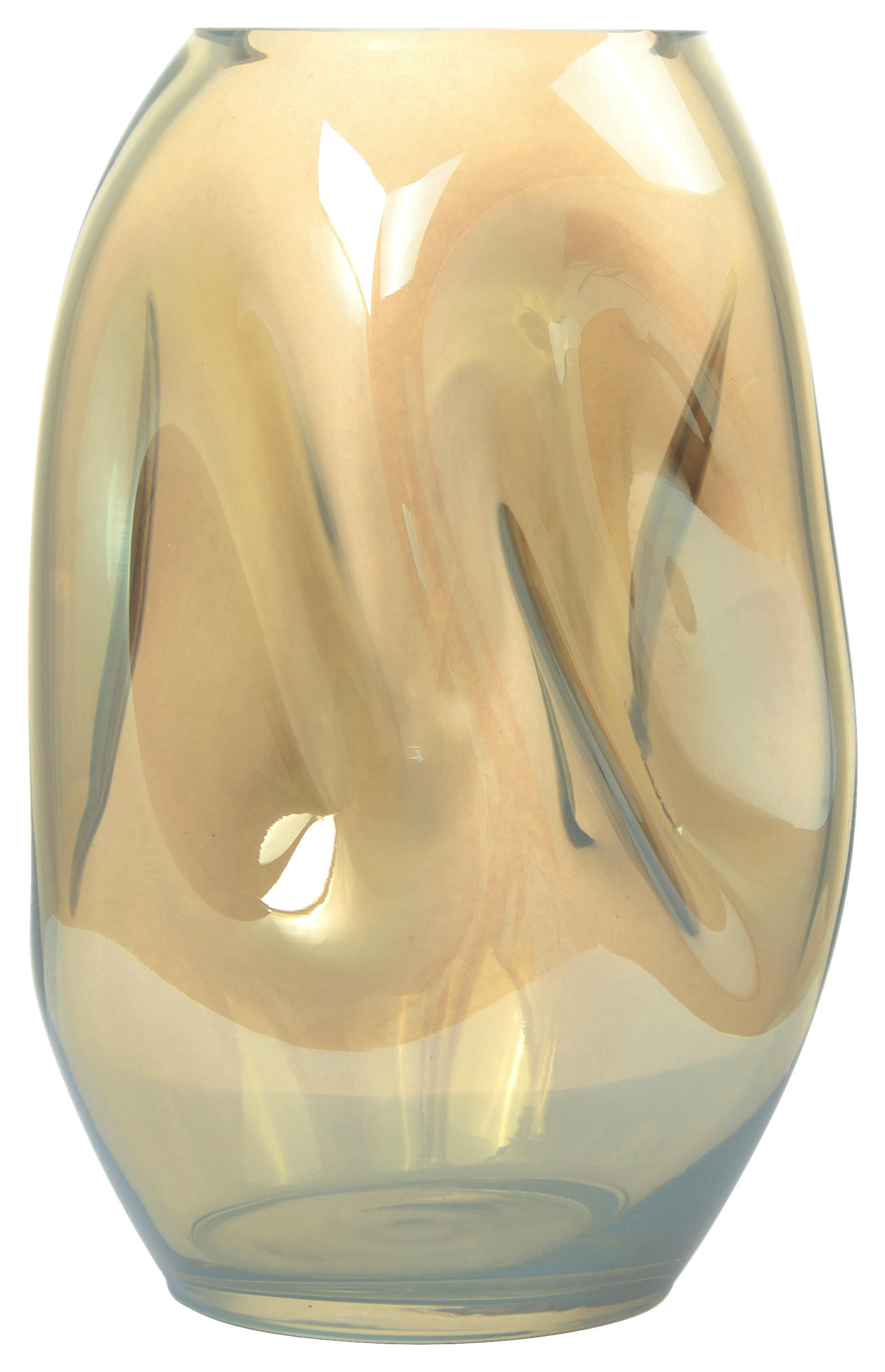 360Living Glasvase Sidney 400 reingelb Glas B/H/L: ca. 15x25x15 cm Sidney 400 - reingelb (15,00/15,00/25,00cm)