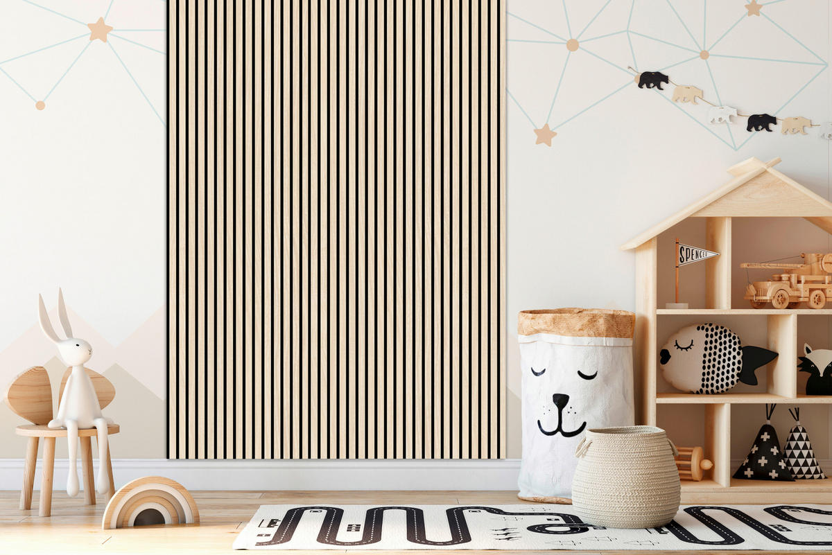 Wand-und Akustikpaneel Eiche L/B/H: ca. 244x60x1 cm pro Stück Akustikpaneel 244x60 Classic Oak - Eiche (244,00/60,00/1,00cm)
