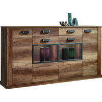 Highboard Aalborg Oak Monument Nachbildung Spanplatte B/H/T: ca. 212x112x40 cm Aalborg - Oak (212,00/112,00/40,00cm)