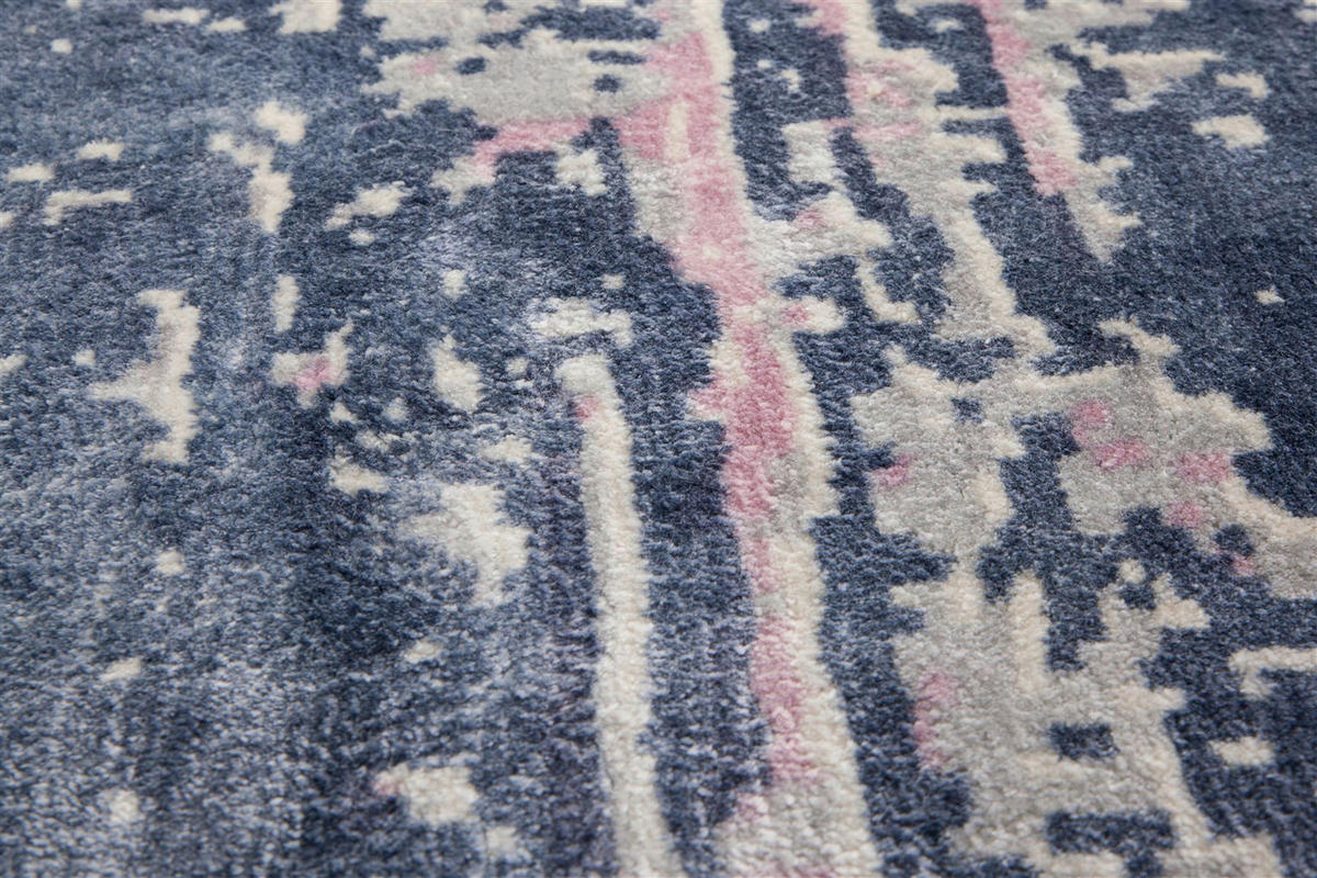 Arte Espina Kurzflorteppich Ocean 400 blau B/L: ca. 170x240 cm Ocean 400 - blau/rosa (170,00/240,00cm) - Arte Espina