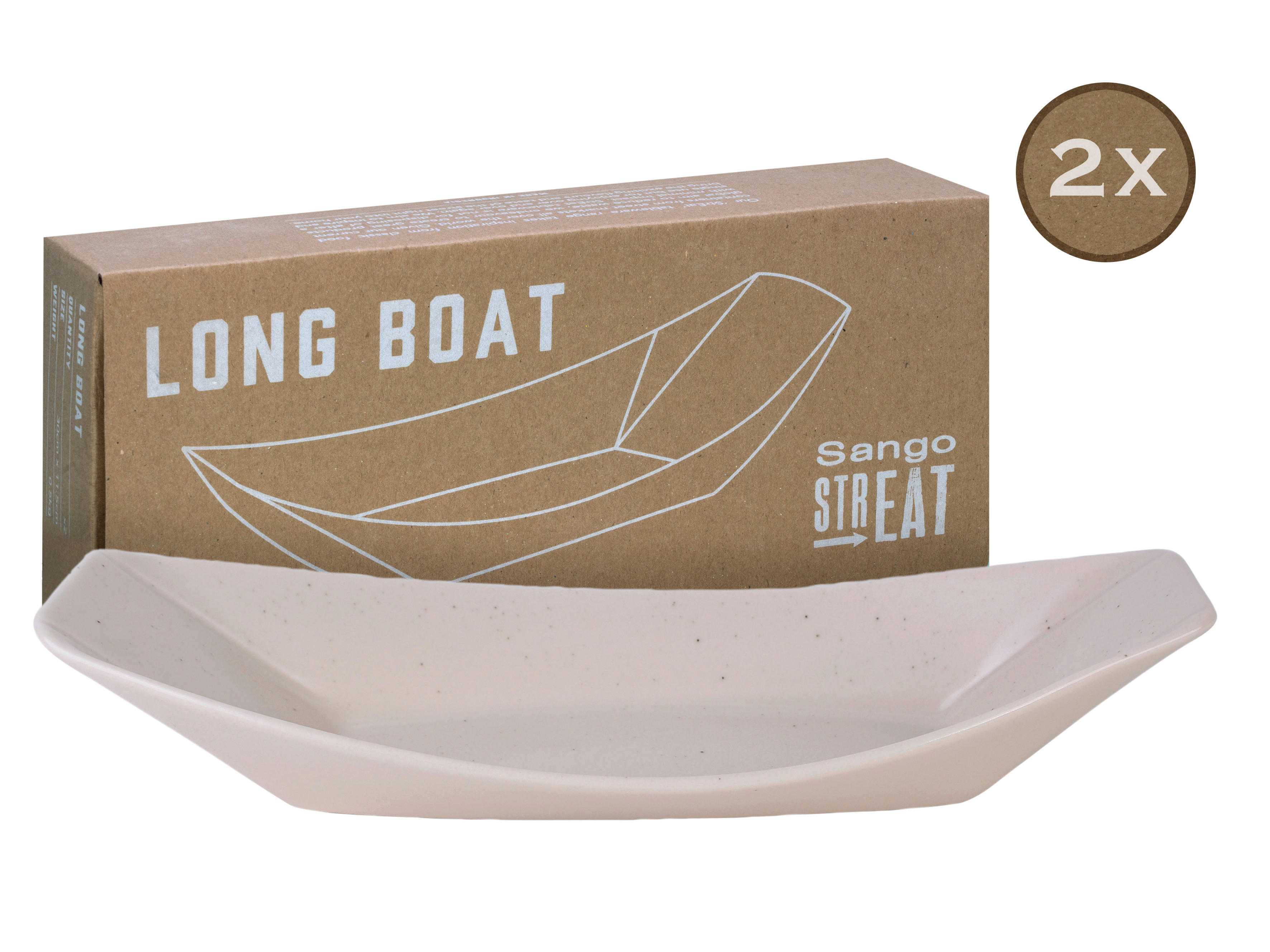 CreaTable Servierset Streat Boat long creme Steinzeug Streat Boat long - creme - CreaTable