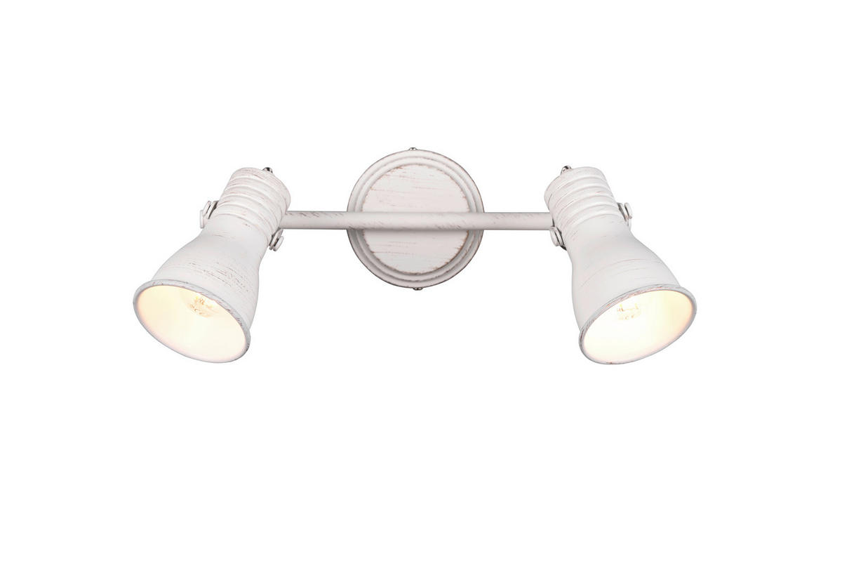 TRIO Strahler STEAM 813400227 weiß Metall B/H/T: ca. 30x22x10 cm E14 2 Brennstellen Steam - weiß (30,00/22,00/10,00cm) - Trio