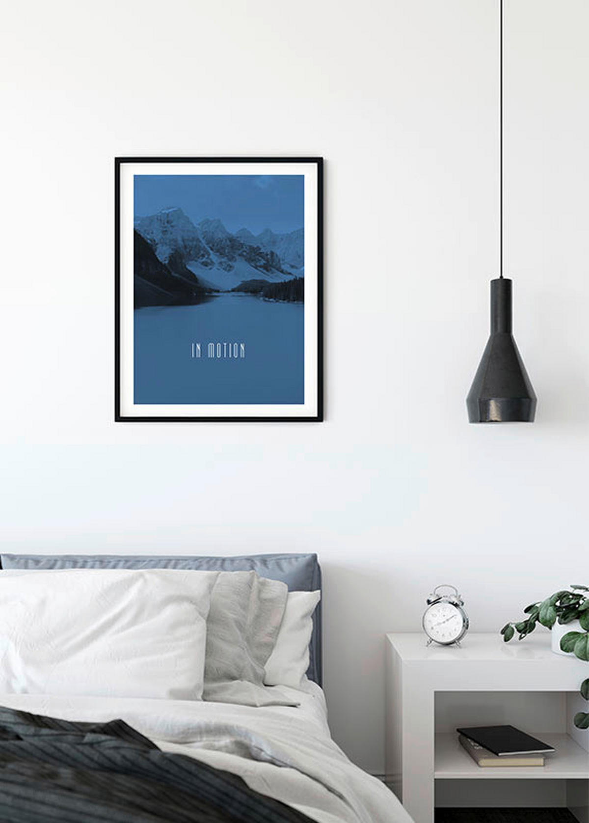 Komar Poster Word Lake In Motion Blue Natur B/L: ca. 40x50 cm Word Lake In Motion Blue - (40,00/50,00cm) - Komar