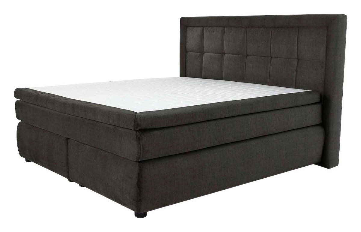 Boxspringbett  anthrazit dunkel Liegefläche B/L: ca. 180x200 cm Sophia_Mix_Boxspringbett - anthrazit (200,00/133,00/219,00cm)