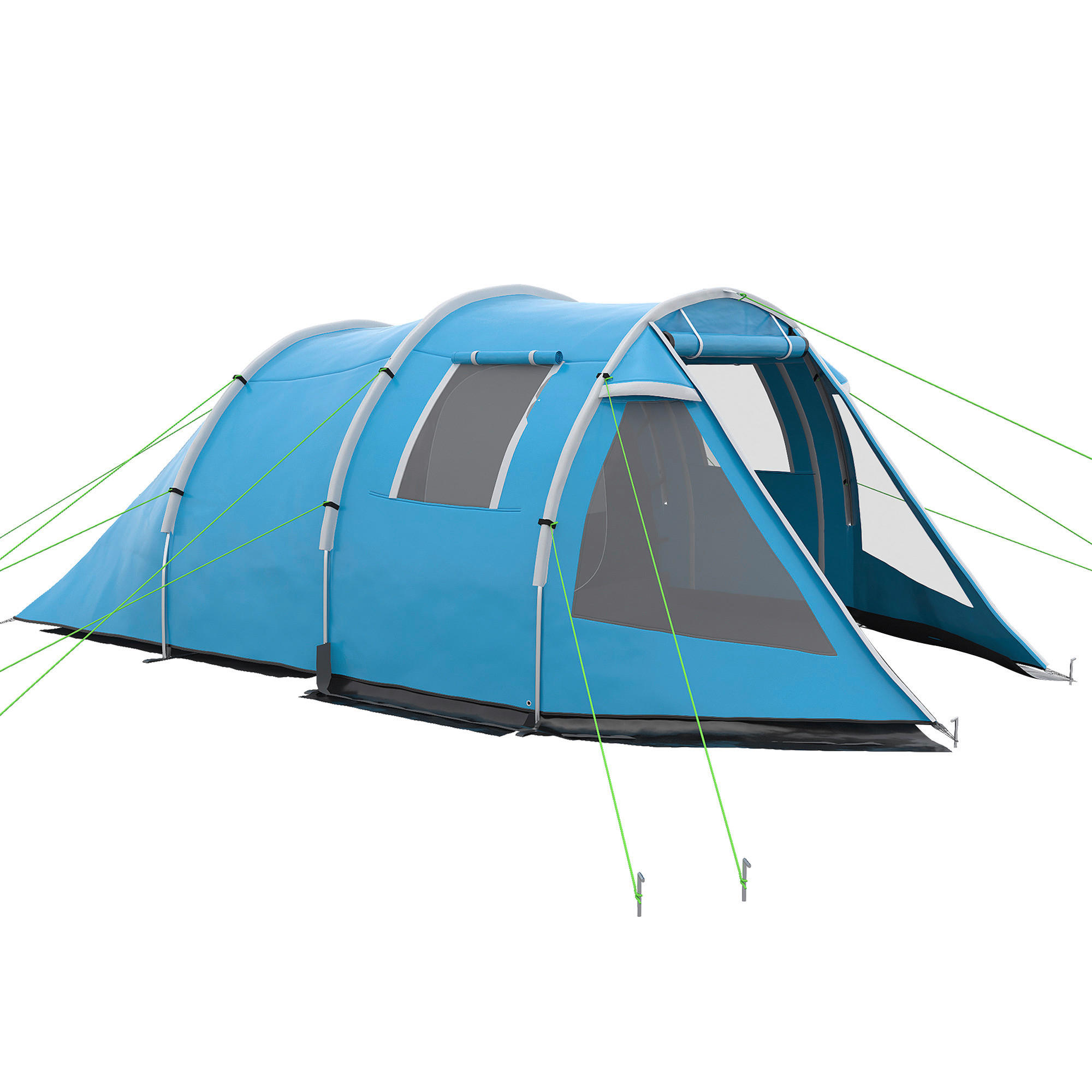 Outsunny Campingzelt B/H/L: ca. 264x172x475 cm Campingzelt - blau (475,00/264,00/172,00cm) - Outsunny