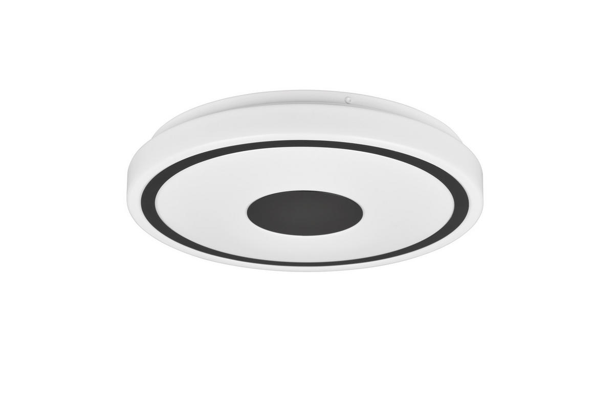 Deckenleuchte P64361132 weiß schwarz Kunststoff H/D: ca. 5x33 cm 1 Brennstellen LED-Deckenleuchte_Bunda - weiß/schwarz (33,00/5,00cm)