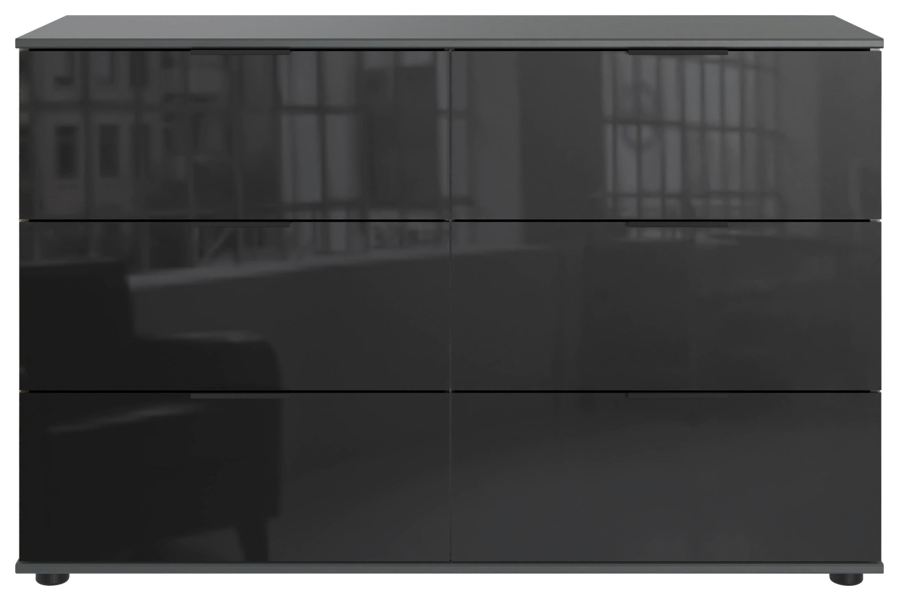 Schubkastenkommode Saigon Graphit B/H/T: ca. 130x83x41 cm Saigon - Graphit (130,00/83,00/41,00cm)