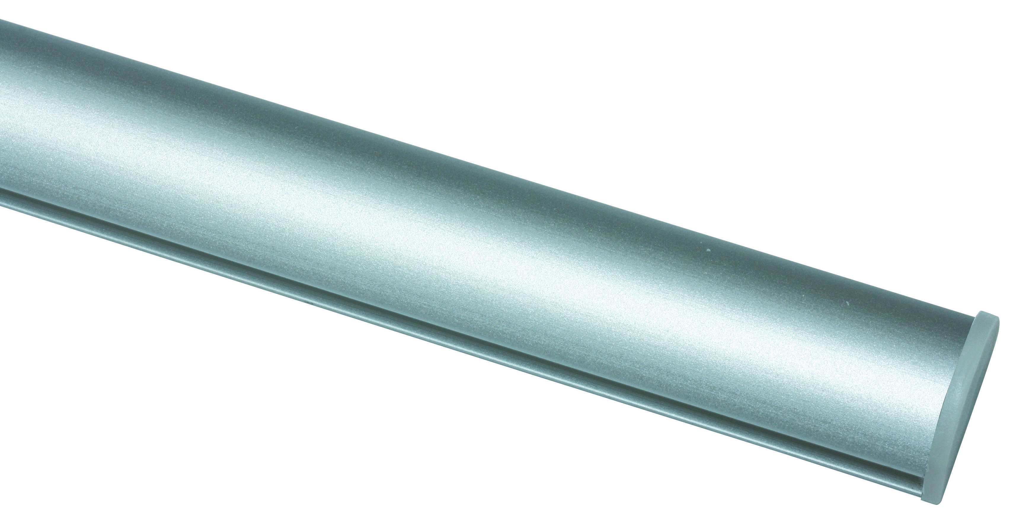Unterprofil für Schiebevorhänge Unterprofil_zum_Klipsen - silber (60,00cm) - Boviva