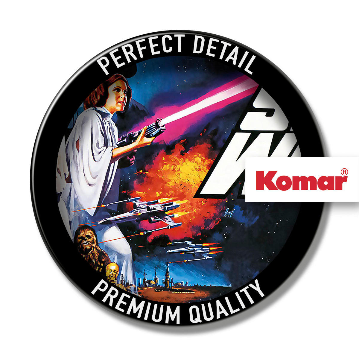 Komar Fototapete Star Wars Poster Classic 1 B/L: ca. 400x250 cm Star Wars Poster Classic 1 - (400,00/250,00cm) - Komar
