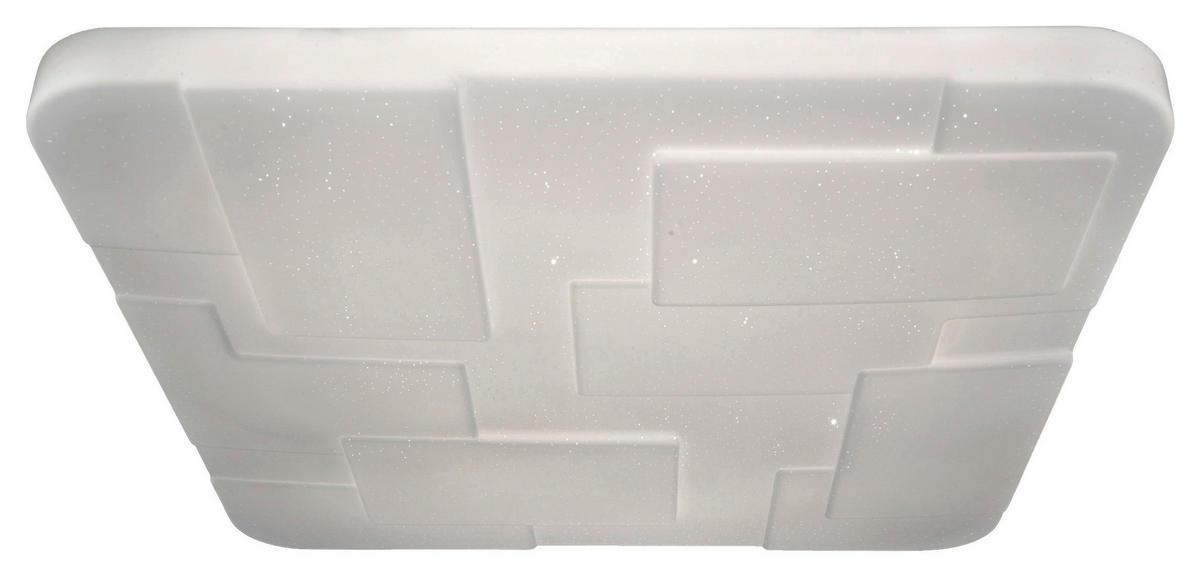 Näve Leuchten Deckenleuchte 1355023 weiß Kunststoff Metall B/H/T: ca. 54x6,5x54 cm null 1 Brennstellen Luxor - weiß (54,00/6,50/54,00cm) - Näve Leuchten