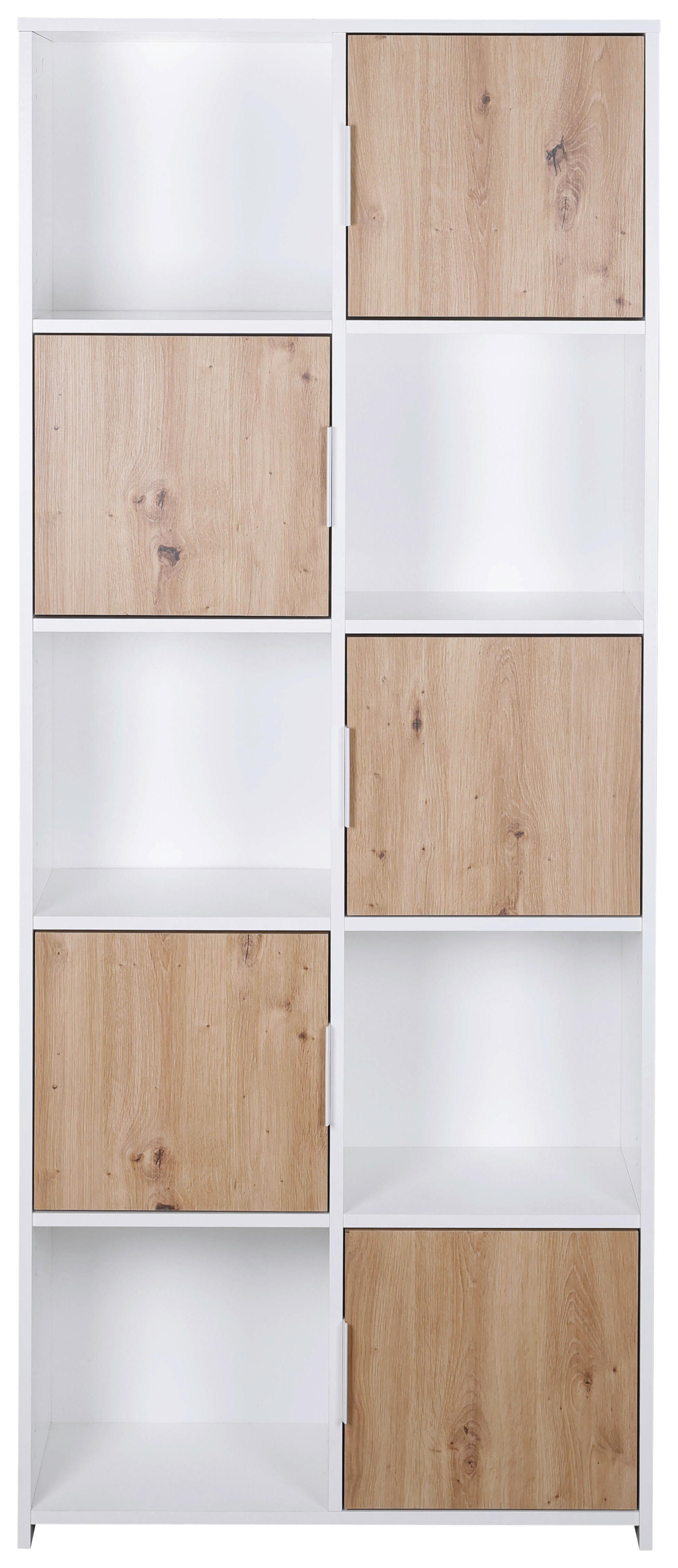 Standregal Pepeto 5T weiß weiß beschichtet Optik B/H/L: ca. 30x185x77 cm Pepeto 5T weiß - weiß (77,00/30,00/185,00cm) - Inter Link