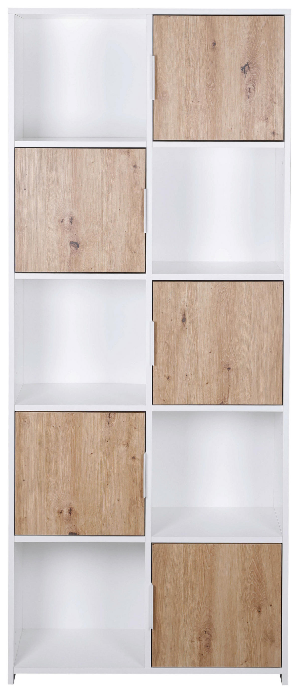 Standregal Pepeto 5T weiß weiß beschichtet Optik B/H/L: ca. 30x185x77 cm Pepeto 5T weiß - weiß (77,00/30,00/185,00cm) - Inter Link