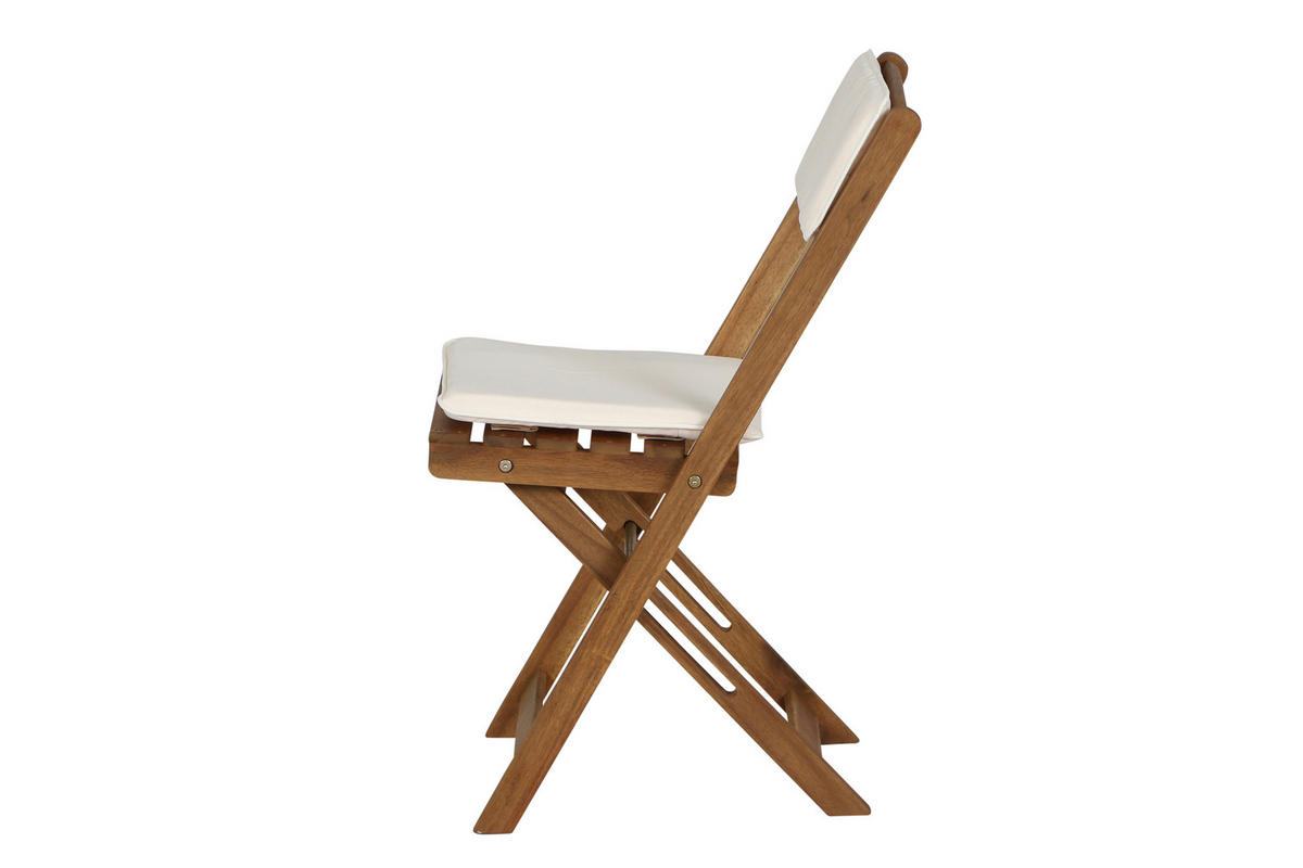 Gardamo Gartenmöbelauflage ALMERIA braun Akazie B/H/L: ca. 60x72x60 cm ALMERIA - braun (60,00/60,00/72,00cm) - Gardamo