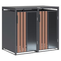Westmann Mülltonnenbox Status anthrazit B/H/L: ca. 132x116x80 cm Status - anthrazit (80,00/132,00/116,00cm) - Westmann