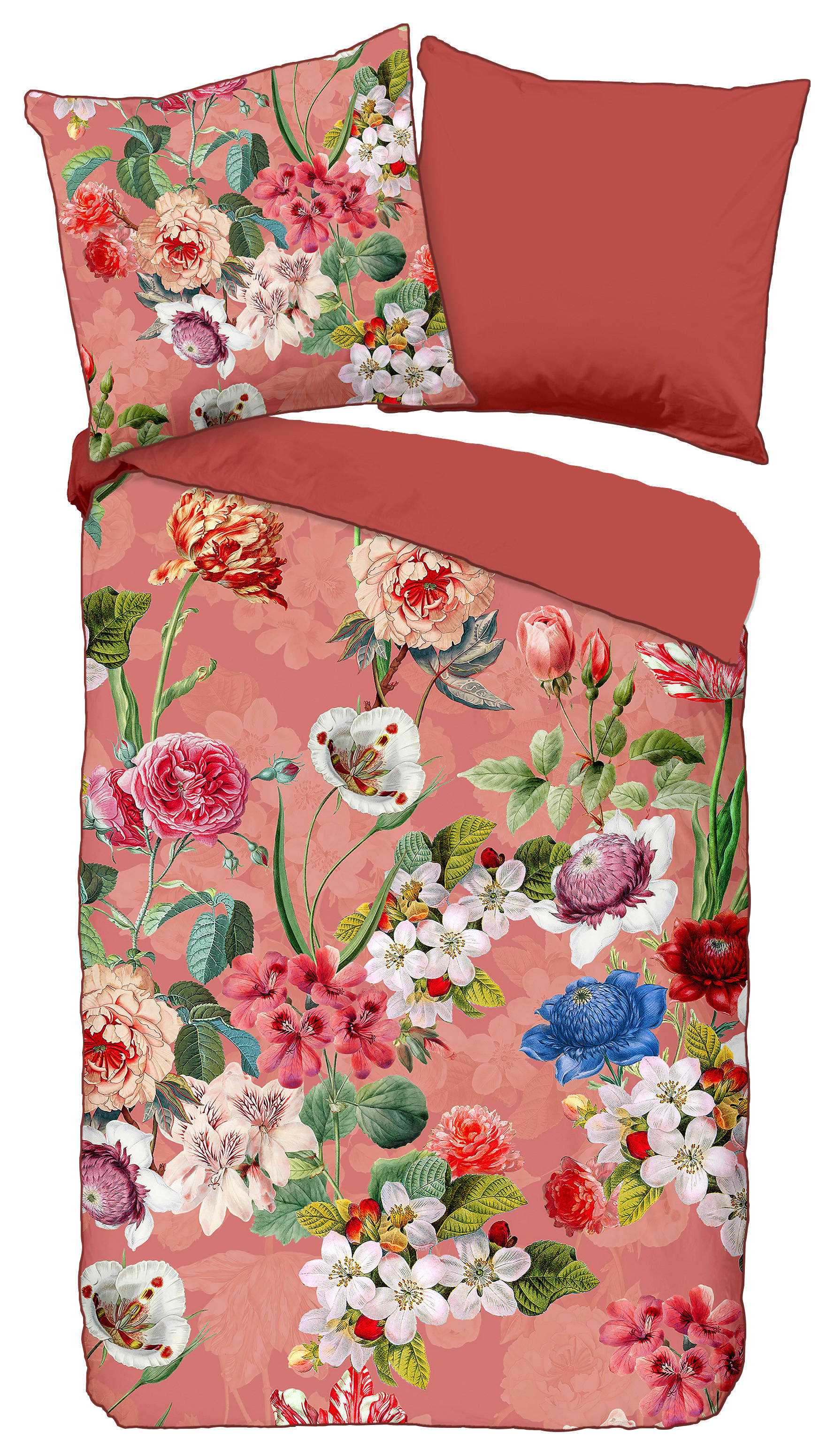 Baumwoll Bettwäsche Amalia Satin Amalia - terra (135,00/200,00cm) - Descanso