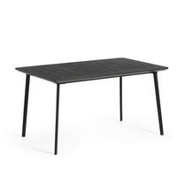 Keter Gartentisch Metalea schwarz Kunststoff B/H/L: ca. 87x75x147 cm Metalea - schwarz (147,00/87,00/75,00cm) - Keter