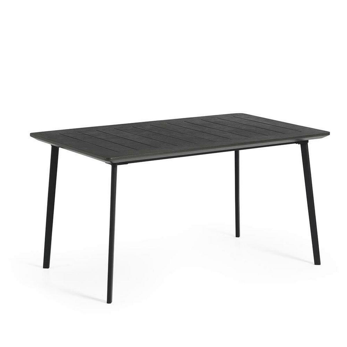 Keter Gartentisch Metalea schwarz Kunststoff B/H/L: ca. 87x75x147 cm Metalea - schwarz (147,00/87,00/75,00cm) - Keter