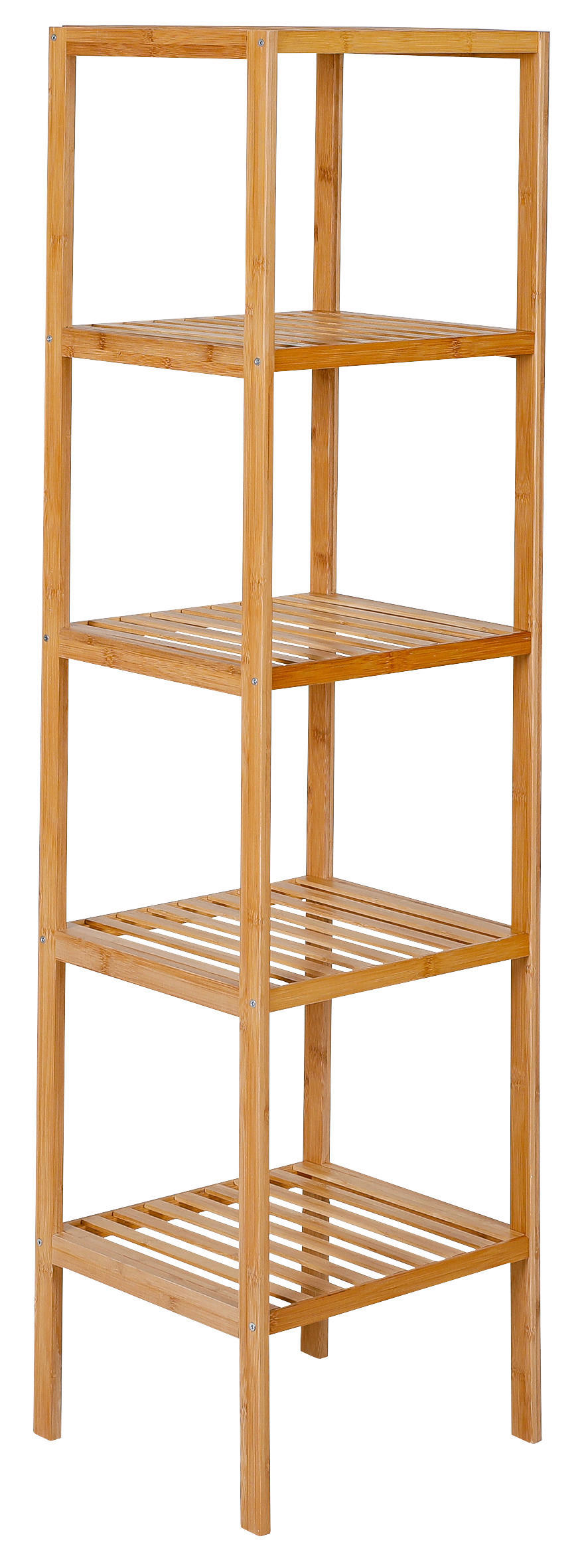 Bambusregal natur Bambus B/H/T: ca. 36x145x36 cm Holzregal 5 Böden natur - natur (36,00/145,00/36,00cm) - Axentia