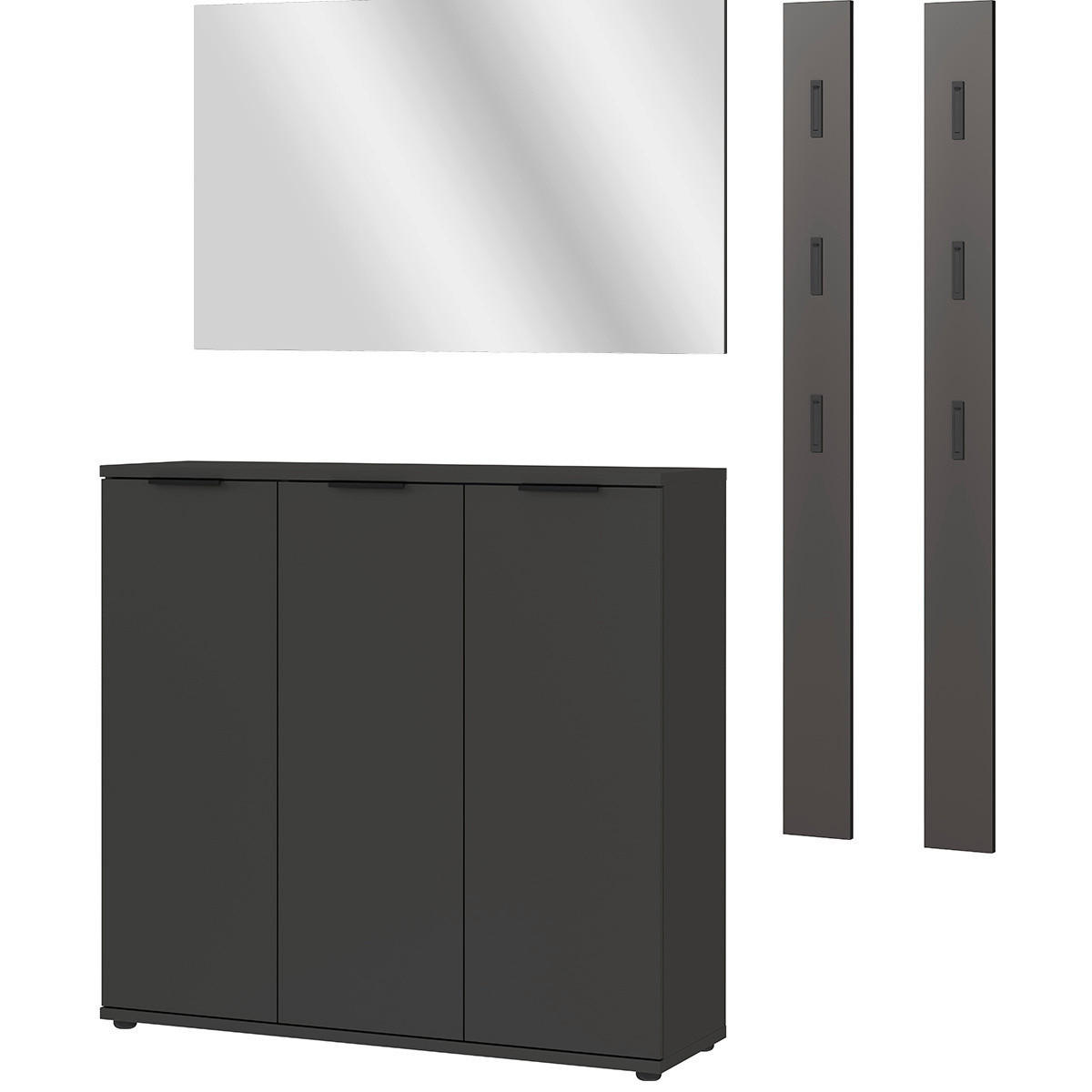 Garderobe 7880-547 Graphit Optik B/H/T: ca. 173x200x37 cm 7880-547 - Graphit (173,00/200,00/37,00cm) - Germania