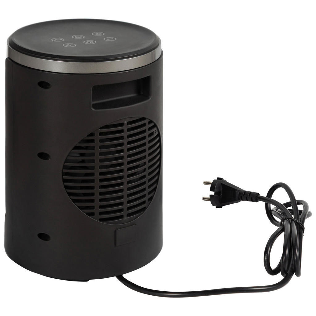 Thumbnail - POCOline Keramikheizlüfter PTC-907B silber schwarz Metall Kunststoff B/H/L: ca. 17,2x26,8x17,2 cm ca. 1500 W