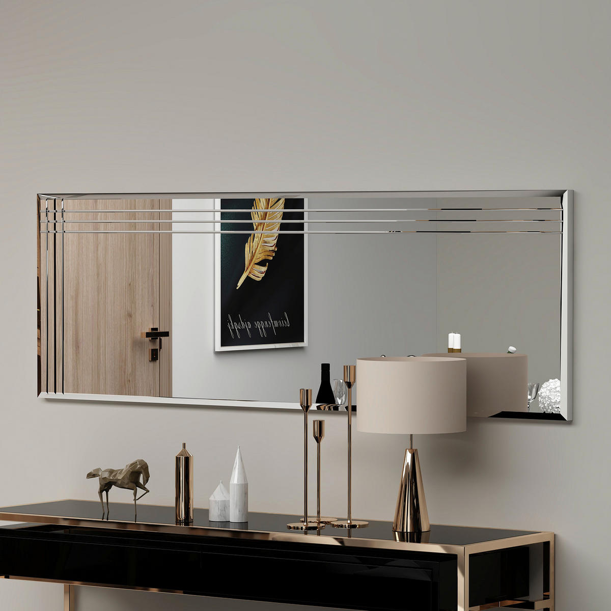 Wandspiegel Troi B/H/T: ca. 40x120x3,5 cm Troi - (40,00/120,00/3,50cm) - moebel17